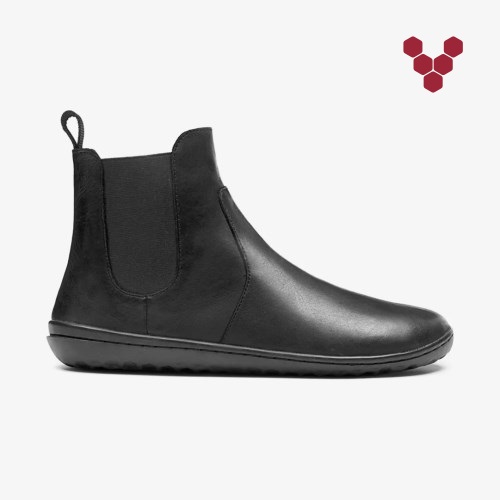 Vivobarefoot Fulham Womens Chelsea Boots Black UK FLGN